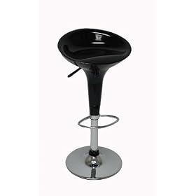 Click here to buy Scoop Swivel Gas Lift Stools - Set of 2 (Black) .