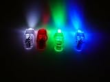 PK Green Set Of 4 Finger Led Lights - Party Lights / Laser Beam / Rings / Glo...