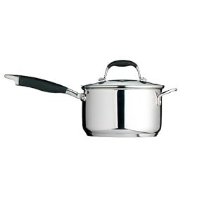 Kitchen Craft Stainless Steel Saucepan & Lid 20cm