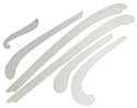 SHIP CURVES 6 PER SET