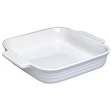 Le Creuset Stoneware 9 1 4 Inch Square Dish, White by Le Creuset