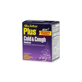 Alka-Seltzer Plus Cold & Cough Medicine, Effervescent Tablets - 20 ea