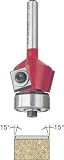 Freud 43-204 15-Degree Insert Bevel Trim Router Bit with 1/4-Inch Shank