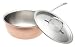 Kitchen & Housewares : Calphalon Tri-Ply Copper 3-Quart Chef's Pan with Stainless Lid