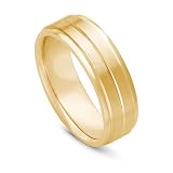 14k Gold Comfort Fit Men's Wedding Band, 7mm