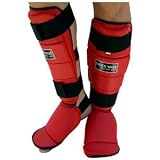 Sporting Goods : Shin Instep Pads - Red