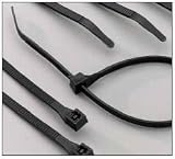 Boston Industrial UV 175 Tensile Strength 24 Inch Cable Ties, 100 Pack - Black