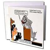 Londons Times Fish Fishing Deep Beneath Cartoons - 12 Step Groupers Drink Like A Fish - Greeting Cards-6 Greeting Cards with envelopes