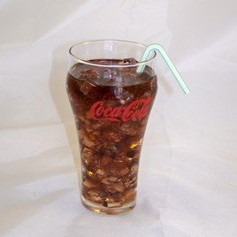 New Refreshing Looking Faux Glass of Coca Cola with Ice