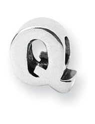 Letter Q Charm in Silver for 3mm Charm Bracelets