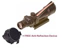 Trijicon TA11F ACOG 3.5x35 Rifle Scope with Red Chevron BAC .223 Flattop Reticle - includes Flat Top Adapter Riflescope