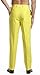CONCITOR Men's Dress Pants Trousers Flat Front Slacks YELLOW