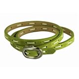 Tokyobay Green Leather Stitched Wrap Bracelet
