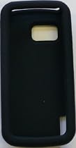 EMARTBUY NOKIA 5800 XPRESS MUSIC SILICON SKIN COVER/CASE PROTECTIVE RUBBER BLACK