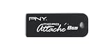 PNY P-FD8GBMIC-FS 8GB Micro Attache USB Flash Drive (Black)