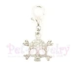 Pet Charms - Dog Charms - collar charms -crystal skull and bones charm