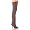 Women's 4 Inch Pull-On Thigh Boot With Elasticated Gusset (Brown Leather;8)