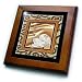 Happy New Year in Chinese, Lotus Flower - 8x8 Framed Tile