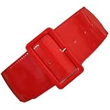 RED PATENT LEATHER 3 WIDE ELASTIC CORSET WAIST BELT