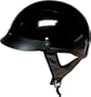Gloss Black DOT motorcycle helmet