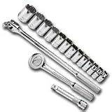16 Pc. Sae 6 And 12 Point Complete Socket Set