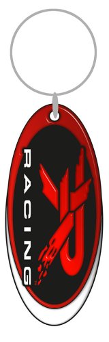 Red R Racing Plastisol Key Chain
