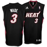 Dwyane Wade Jersey: adidas Black Replica #3 Miami Heat Jersey
