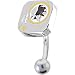 NFL Logo TOP Mount CURVED Belly Ring - Washington Redskins