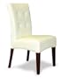 6 Eggshell Lauren Leather Parsons Dining Chair Set
