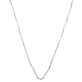 925 Sterling Silver Alternating Beads Chain