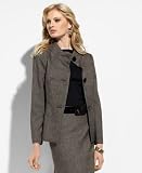 AK Anne Klein Banded-Collar Jacket