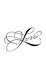 Ambiance Live Vinilo Decorativo Design love Negro