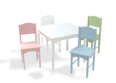 Childrens Toyshop  Toys : KidKraft Nantucket Table & 4 Pastel Chairs