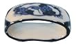 Blue & white napkin ring - set of 6, porcelain, hand painted