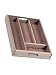 CUTLERY TRAY IN HEVEA WITH CORK BASE Size 340x240x50mm