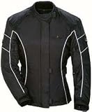 TOURMASTER/CORTECH TRINITY MOTORCYCLE JACKET BLACK SIZE:SML PLUS-16