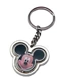 Mickey Mouse Head Spinning Pewter Keychain