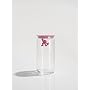 A di Alessi Gianni Glass Jar, Pink Lid, 140 cl, (AMDR06 P)