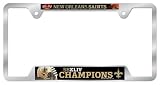 New Orleans Saints Super Bowl XLIV Champions Chrome License Plate Frame