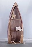 Wood Row Boat Wall Shelf