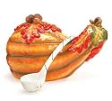 Gourd Shape Soup Tureen With Ladle For Kitchen, Fine Dining And Holiday Decor