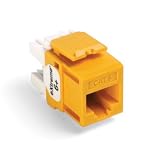 Leviton QuickPort Cat6 8-Conductor Connector, Yellow