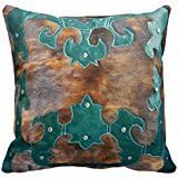 Custom Turquoise Design On Cowhide Leather Print Re72c547505a94b24bfd06d6dccab464e I5f26 8byvr Pillow Case