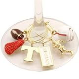 University of Tennessee Volunteers NCAA Wine Glass Charm Set (Set of 6)