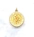 Saint Christopher 14kt Gold Round Medal