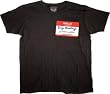 The Princess Bride Hello My Name Is Inigo Montoya Badge Black T-Shirt Tee