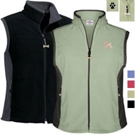 Ladies' Micro Fleece Unlined Vest Wheaten Terrier