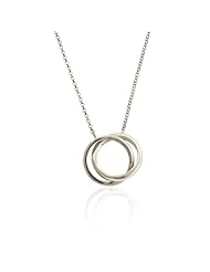 Sterling Silver Interlocking Circles Necklace