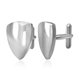 311Tj2zWuVL. SL160  Bling Jewelry Coat of Arms Style Smooth Triangle Stainless Steel Cufflinks