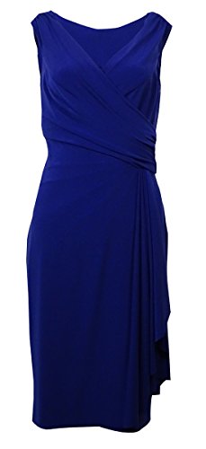 Lauren Ralph Lauren Ruched Surplice Dress Purple 4
